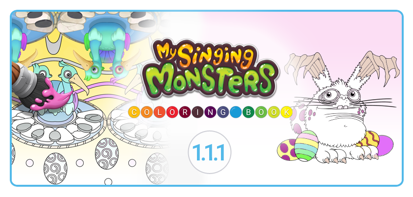 My Singing Monsters Coloring Book: Some monster piece paintings by