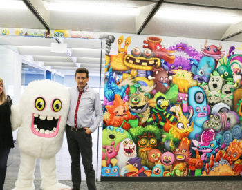 COO Claudette Critchley and CEO Damir Slogar at Big Blue Bubble's New Studio