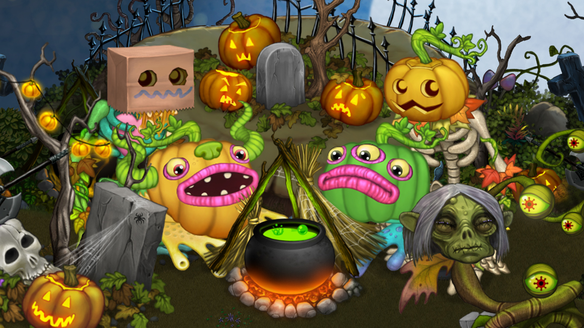 Игры музыка монстров. Скелетыква МСМ. My singing Monsters монстры. Скелетыква монстр my singing Monsters. Эпическая скелетыква МСМ.